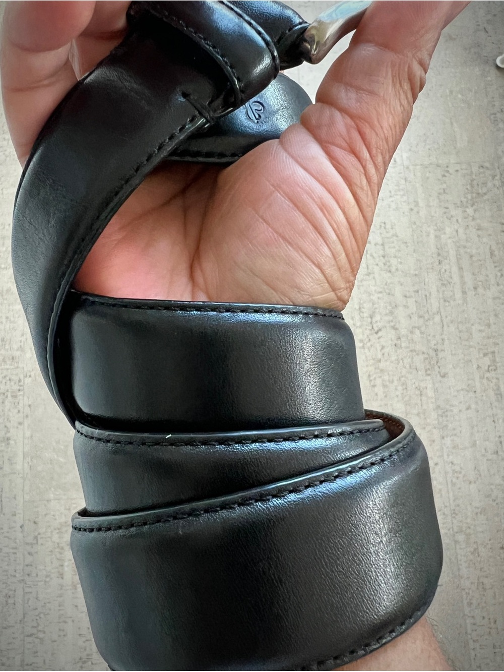 Cole Haan Black Leather Belt, sz 36